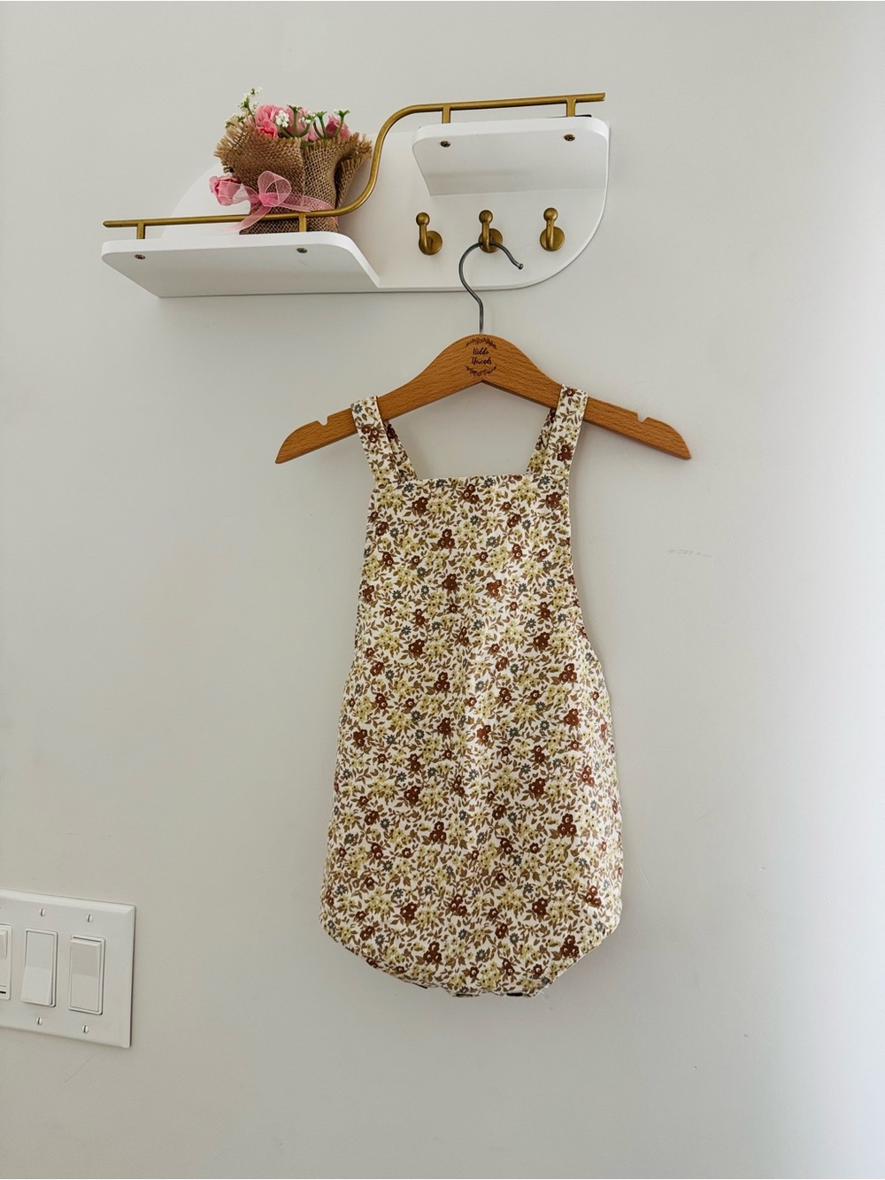 Rylee + Cru Cream Floral One-Piece